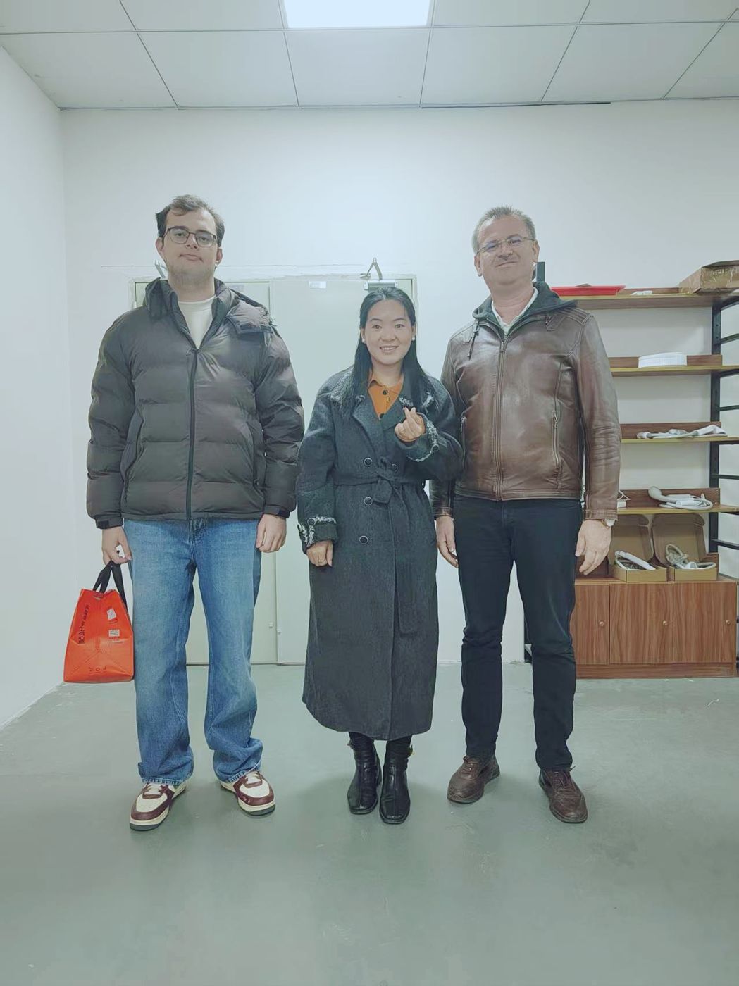 BeeHappy team meeting at the factory